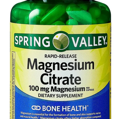 Spring Valley Citrato De Magnesio 100cap